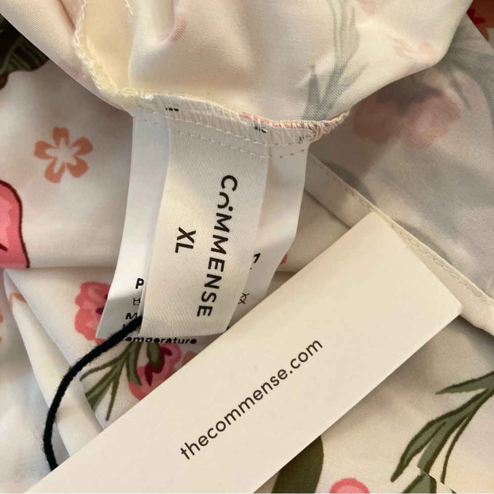 COMMENSE Pink Green Floral Print Halter Open Back Maxi Dress NWT - Picture 13 of 16
